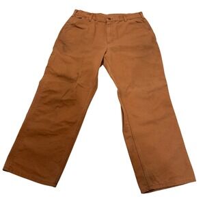 Vintage Carhartt B11 Brown Duck Canvas Carpenter Work Pants Original Fit‎ 36x30